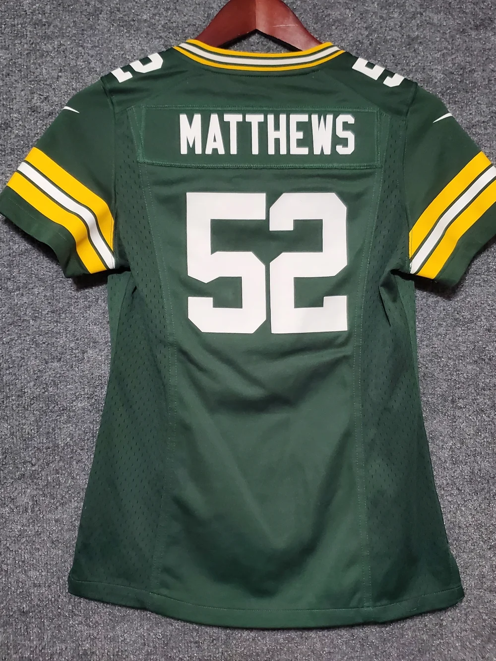 Nike On Field Elite Clay Matthews Green Bay Packers NFL Jersey Womens XS #52